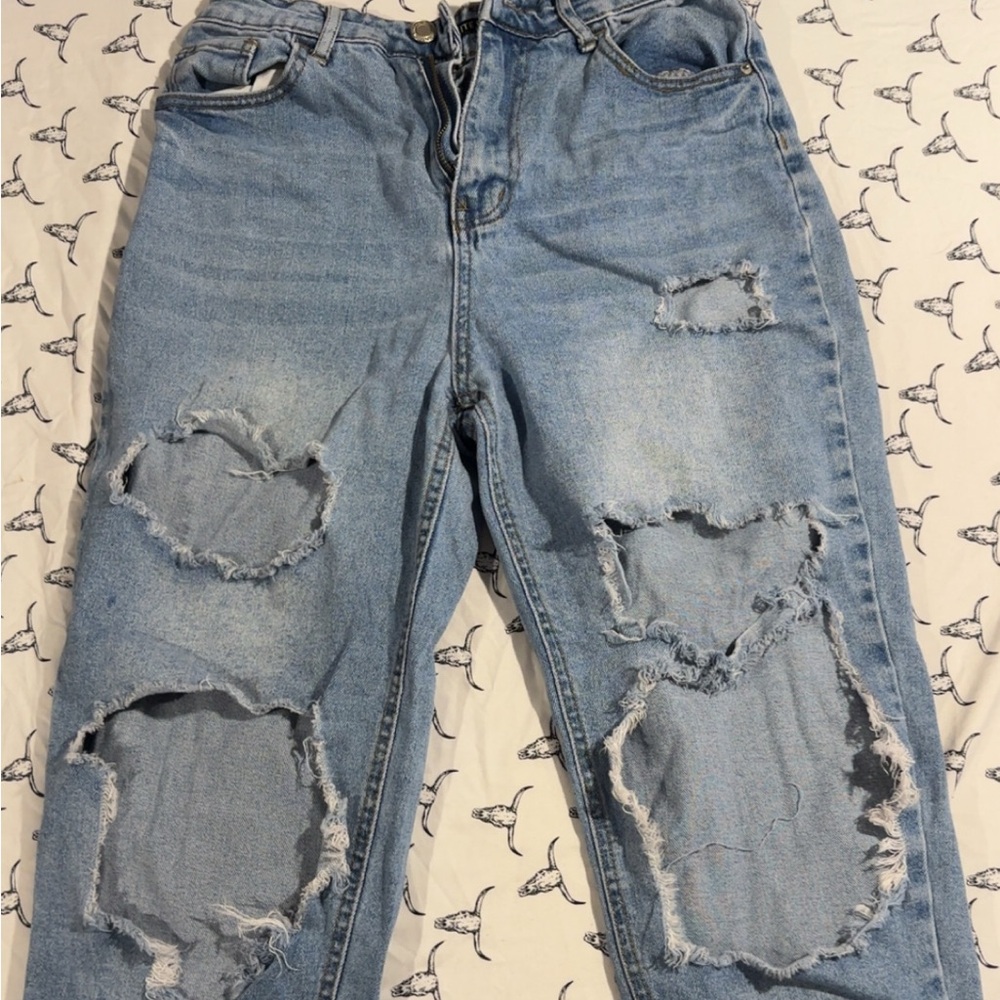 Boyfriend Jeans in Light Blue